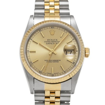 ROLEX Datejust 36 16233 Champagne WATCH 728882