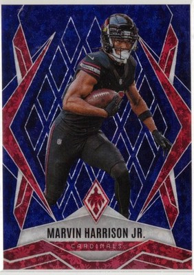 2025 Panini Phoenix #150 Marvin Harrison Jr. Blue Winter Prizm #/199 A821