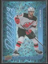 2024-25 UD Series 2 Nico Hischier DZ-65 Dazzlers Blue
