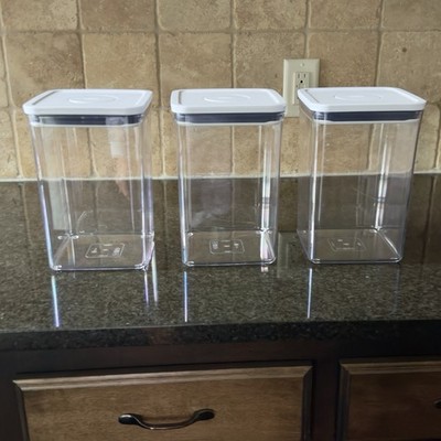 OXO Softworks POP Containers Lot Of 3 - Big Square Medium 4.4 Qt
