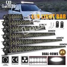 81422324252 Led Light Bar Dual Row Spot Flood Offroad Truck Driving 4wd Suv