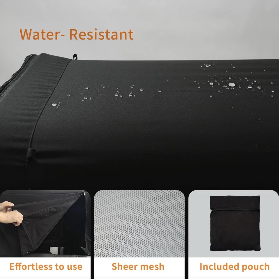 Stroller Sun Shade & Mosquito Net Cover 2-in-1 Wagon Canopy for Wonderfold W4... - Image 4 of 4