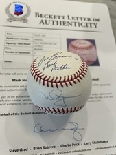 The Bash Brothers Jose Canseco Mark McGwire Dual Autograph Baseball MLB COA Rare