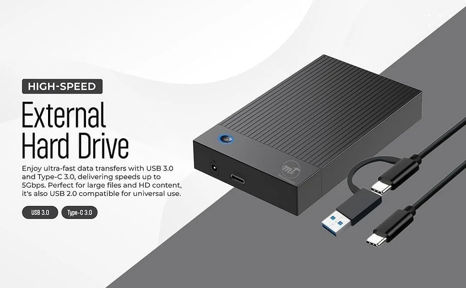External (DESKTOP) Hard Drive 3TB USB 3.0 & Type-C 3.0 - High-Speed Data Storag - Image 2 of 4