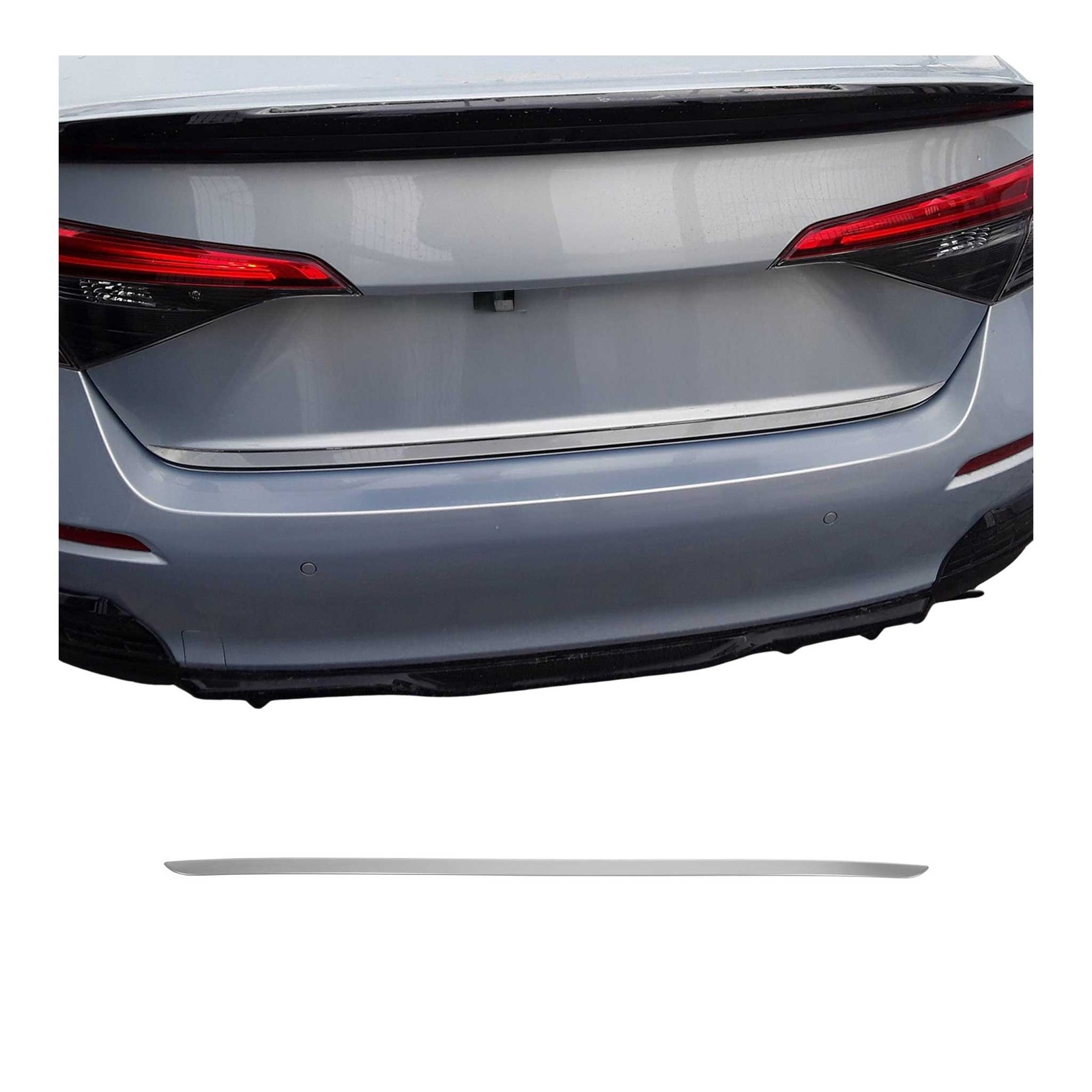 Baguette de hayon Honda Civic Berline 2022-2026 en acier inoxydable brossé premium