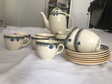 A Sweet And Complete Burleigh  Balmoral Demitasse  Coffee Set