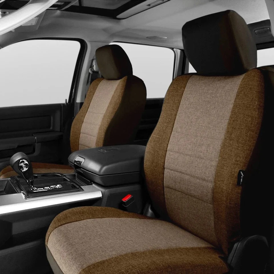 For Ram ProMaster 1500 14-24 Fia Series 1st Row Mocha & Taupe Seat Covers - Image 3 of 4