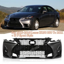 Front Grille For 2013-16 Lexus IS250 IS350 Bumper Conversion to 2021+F Style Kit