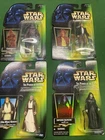 Lot Of 4 Star Wars 1997/96 Power Of The Force Emperor, Obi-Wan, Chewy,Han Solo
