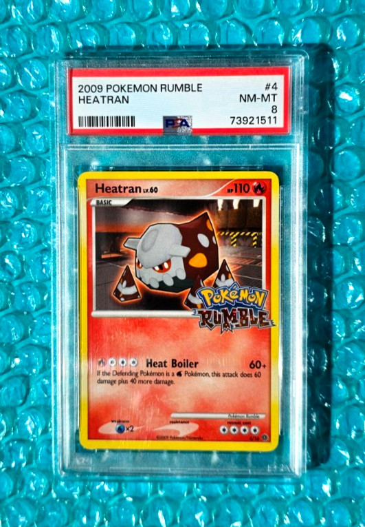 2009 POKEMON RUMBLE HEATRAN #44 PSA-8 NM/MT