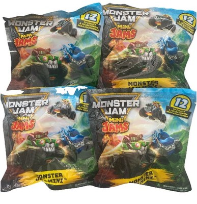 LOT OF 4 Monster Jam Mini Jams Sealed