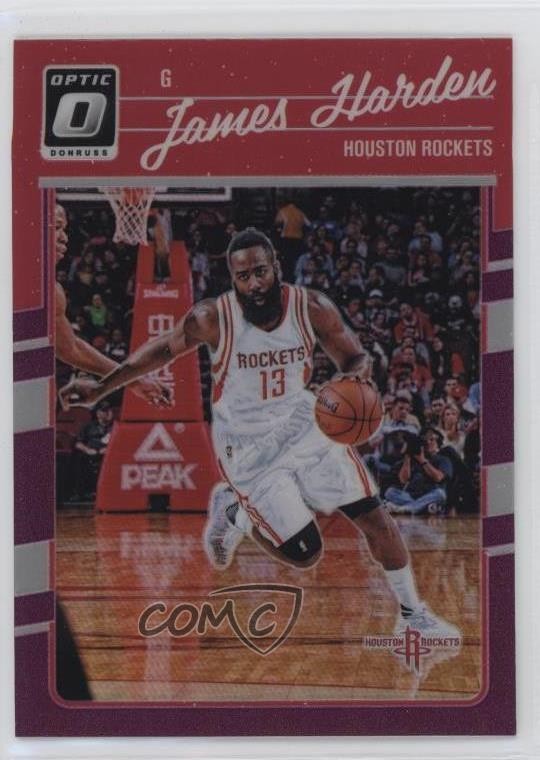 2016-17 Panini Donruss Optic Purple Prizm James Harden #110 02v3