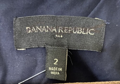 Neu ohne Etikett Banana Republic marineblaues Popeline-Minikleid mit Blumenstickerei Damengröße 2 - Bild 7 von 13