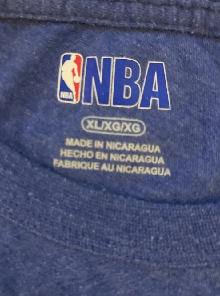 NBA Orlando Magic Basketball Long Sleeve T-Shirt Men’s Size L Blue Authentic - Image 3 of 3