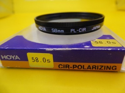 Hoya 58 mm Zirkular Polarisationsfilter CIR-PL Made in Japan für Kameraobjektiv s/p