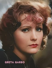 GRETA GARBO #323 THE KISS 1929 COLORIZED PHOTO 11 X 8.5 SHIPS FREE