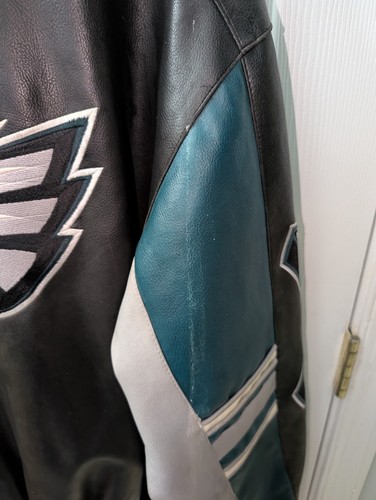 Philadelphia Eagles Leather Jacket Men's Size Medium NFL - Picture 8 of 12