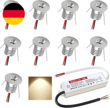 LED Einbaustrahler 12V 1W Mini Led Spot Einbauleuchten IP65 Deckenspots Für Bade