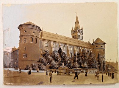 1910 Königsberger Schloss as seen Kaiser-Wilhelm-Platz.Original Photo 5 x 7