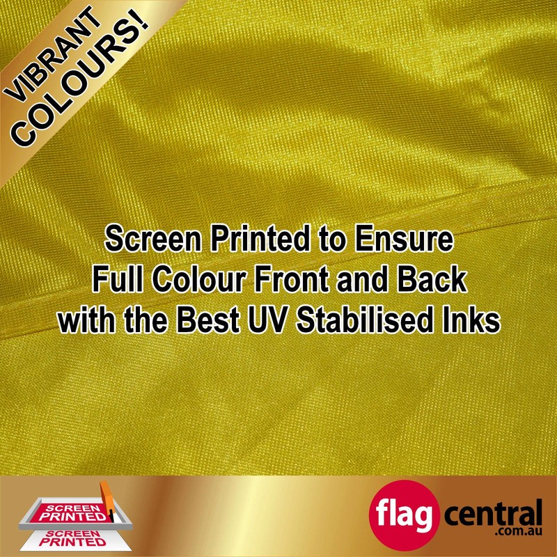 F - COFFEE Yellow 2.4m Teardrop Flag / Banner Kit with Pole Set, Steel Outdoor Cross Base and a Free Carry Bag - 3