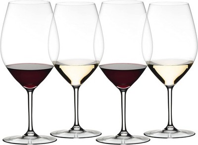 Riedel 6422/01-4 Drink Specific Glassware Magnum Red Wine Glasses, 4 Pack, Clear