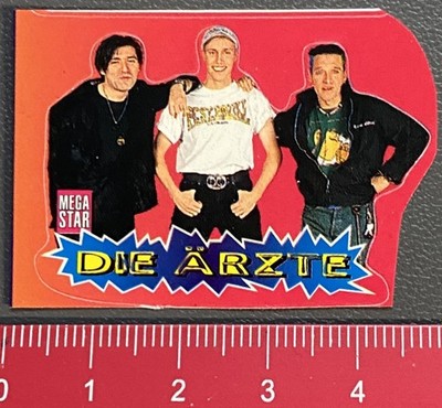 Die Ärzte    Mega Star  Mini Aufkleber/Sticker      (SB1-3-23)