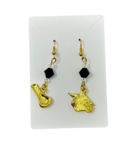 Graduation Cap & Diploma Dangle Earrings - Picture 3 of 3