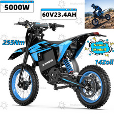 14" Elektrofahrrad 5000W Mittelmotor E-Dirt Bike 60V 23,4Ah Motorcycle 70KM/H