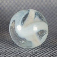 Vintage Marble: NM 19/32 West Virginia Clear White Swirl -One Killer Old Mib