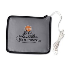 Pet Bed Warmer, Turn Any Pet Bed Into a Heated Cat or Dog Bed, Small Gray