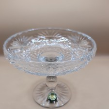 Royal Welsh Crystal  Compote/Pedastal Bowl  Vintage, 6" Diameter, 4" Tall
