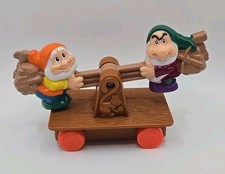 Vintage McDonald's Happy Meal Toy Snow White Happy Grumpy Seesaw 1992