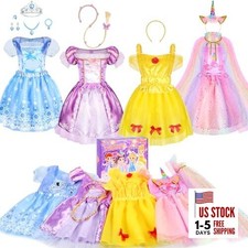 Princess Dress Up - Princess Dress Up Clothes for Little Girls Costume Set