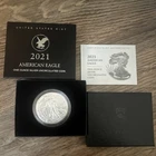 2021-W American Silver Eagle Burnished Uncirc., Type 2, lim. mint., w/ OGP & COA