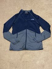 North Face Womens Cinder 100 Athletic Full Zip Jacket Size M/M Blue 2 Tone