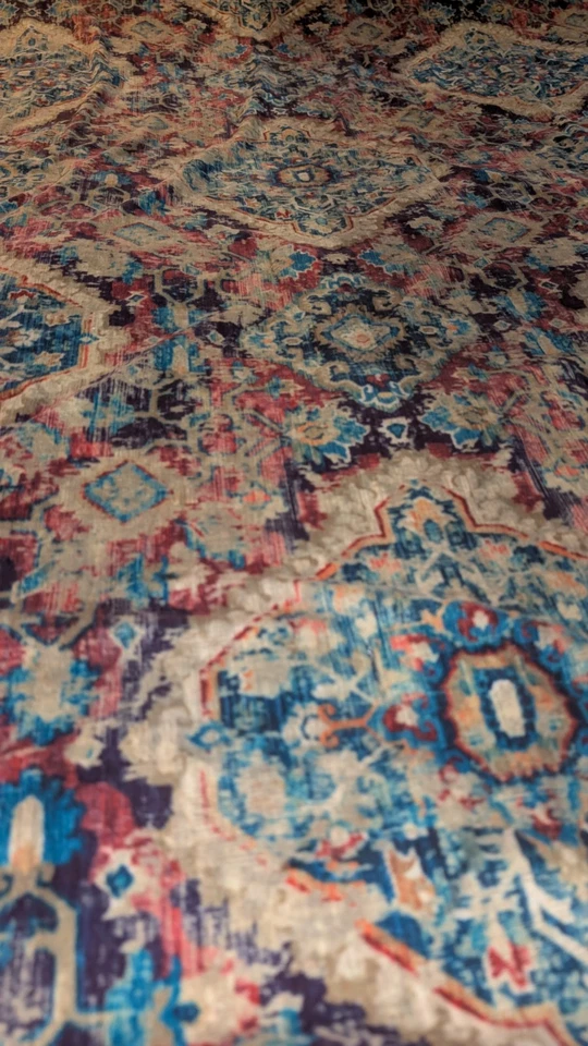 Anthropologie Soft Texture Queen Size Comforter Turkish Boho Ikat Colorful VGUC - Image 3 of 4