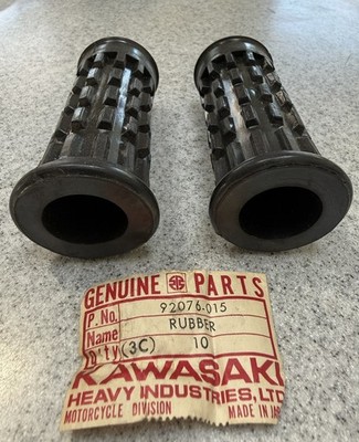 Kawasaki Early H1 500 Footrest Rubbers #92076-015 (69-72) - $50 for Pair