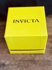 Invicta Watch Storage/Display Box, Empty, Yellow, One Slot, NEW (BOX ONLY)