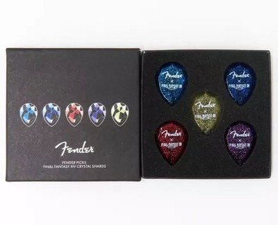 Fender 75th Anniversary Crystal Shards Gitarren-Plektren 5 Farben-Set FF XIV