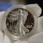 1986 S US Proof Silver Eagle $1 Original Capsulae