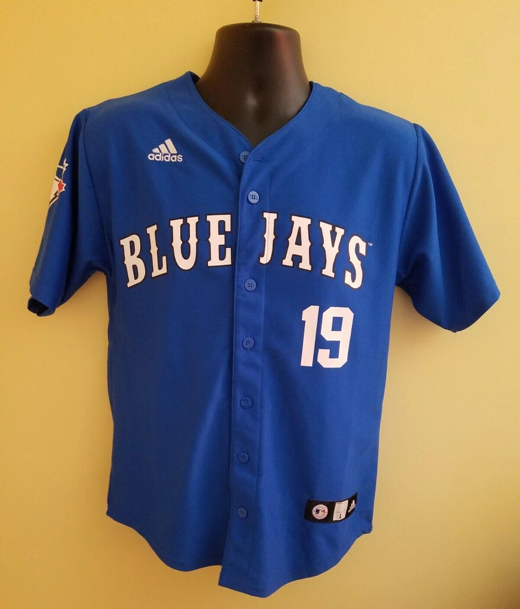 Toronto Blue Jays Jose BAUTISTA Adidas MLB Baseball Jersey Used Women's L