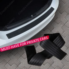 Car Rear Bumper Protector Trim Strip Trunk Sill Guard Scratch Pad Rubber Cover