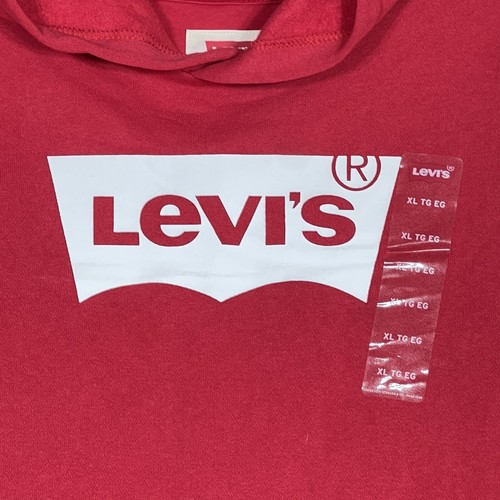 Levi's Sweatshirt Boys Kids Size X-Large Red Long Sleeve Pullover Hoodie - Bild 4 von 17