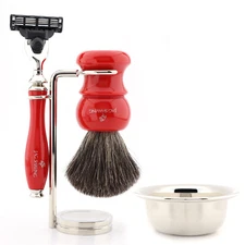 Men Luxury Shave Kit Mens Shaving Brush Gifts Set Professional Shaving Razor Kit