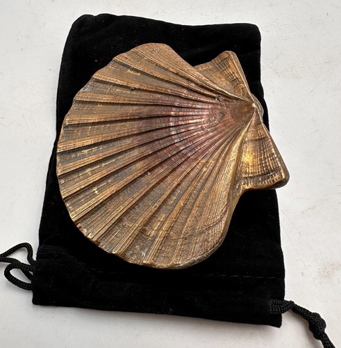 Ancien presse-papier coquille Saint-Jacques en Bronze - Picture 6 of 10