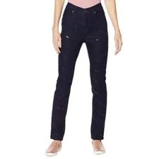 DG2 By Diane Gilman Womens Sequin Stripe Skinny Jeans - Select Size & Color
