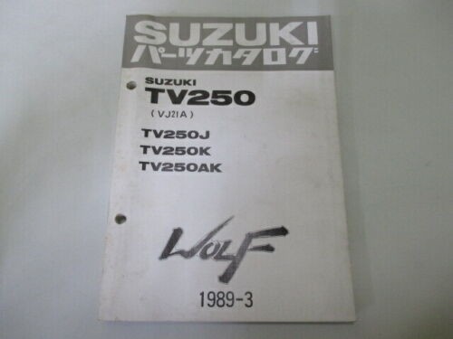 SUZUKI Genuine Used Motorcycle Parts List TV250 Wolf VJ21A 1659 - Picture 1 of 3