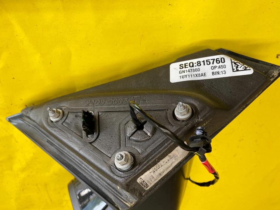 2016 CHRYSLER 200 FRONT LEFT DRIVER SIDE REAR VIEW MIRROR OEM GN147860 - Image 4 of 4