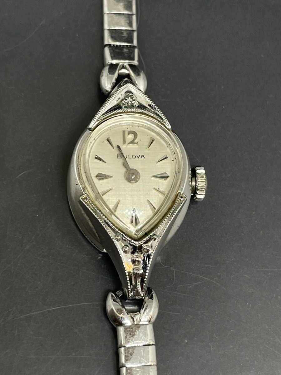 VTG Bulova M4 Watch Ladies 10K Bezel with one little