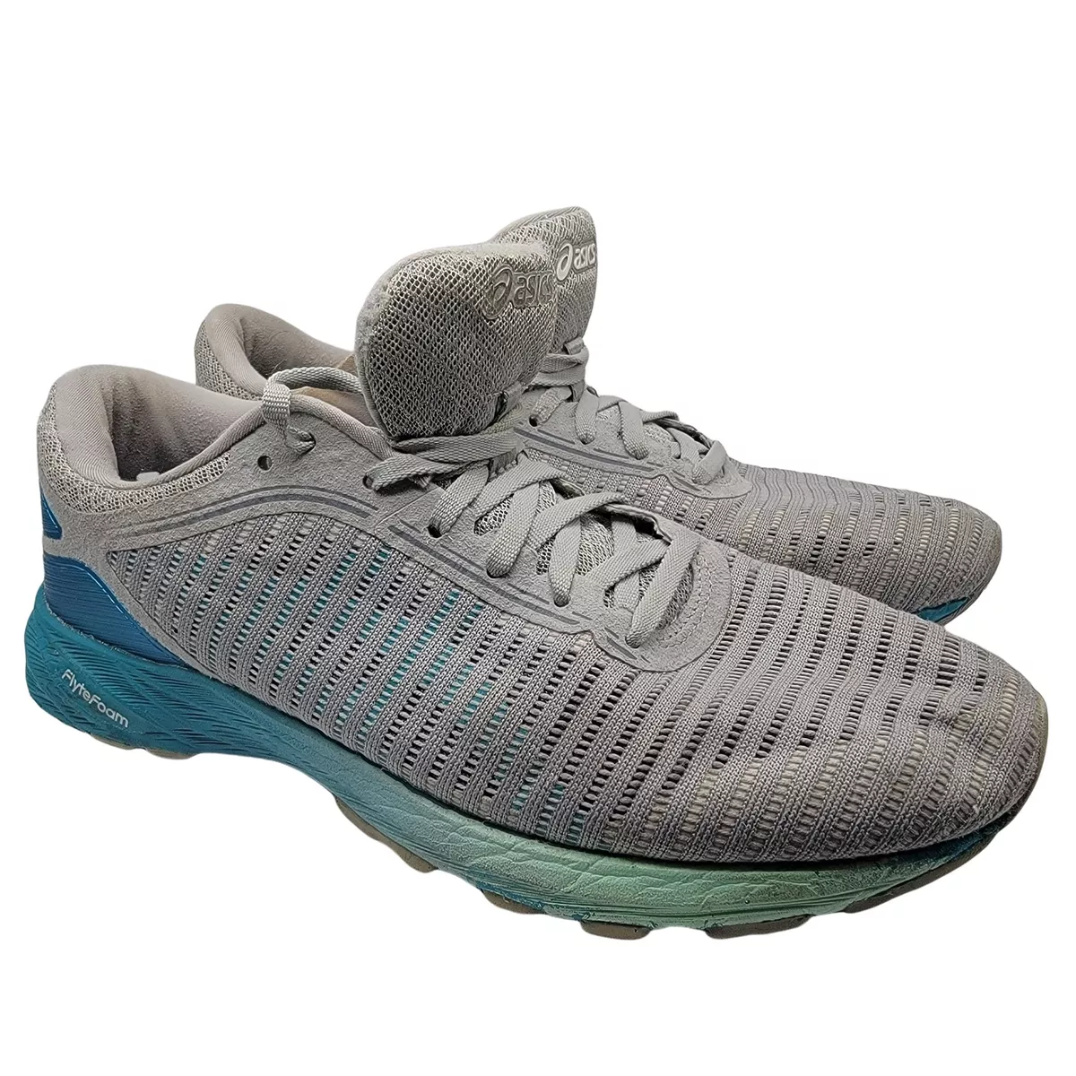 Corredor el estudio acción Asics Dyna Flyte 2 Gray Blue Running Shoes Womens 9.5 Athletic Sneaker -  T7D5N | eBay